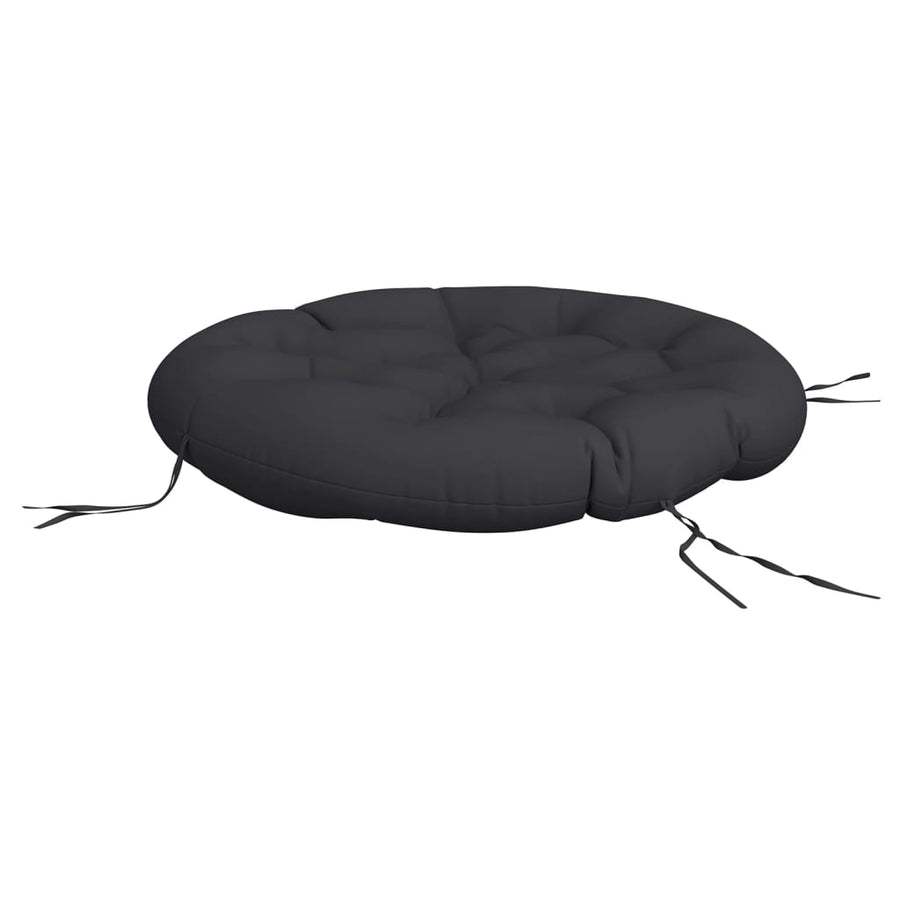 Zitkussen rond Ø 100x11 cm oxford stof zwart