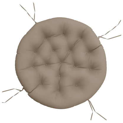Zitkussen rond Ø 100x11 cm oxford stof taupe