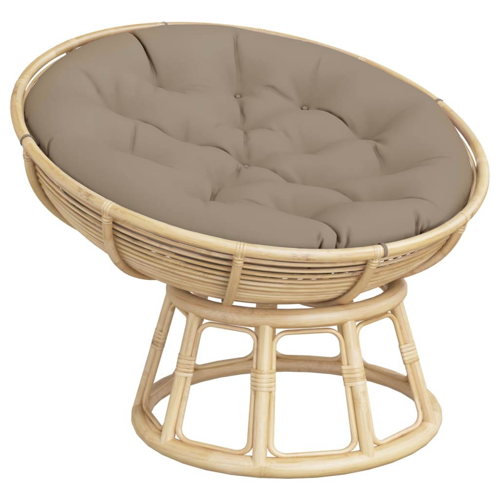Zitkussen rond Ø 100x11 cm oxford stof taupe
