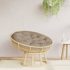 Seat cushion round Ø 100x11 cm oxford fabric taupe