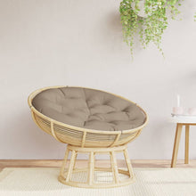 Zitkussen rond Ø 100x11 cm oxford stof taupe