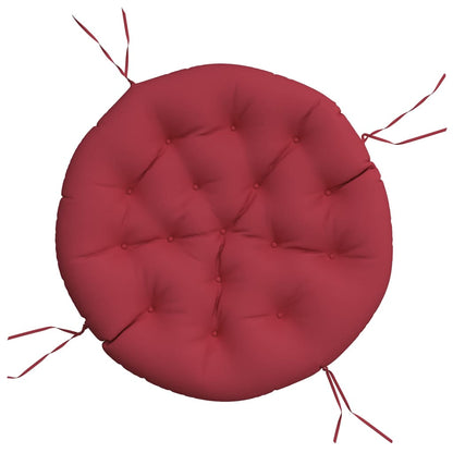 Zitkussen rond Ø 100x11 cm oxford stof wijnrood