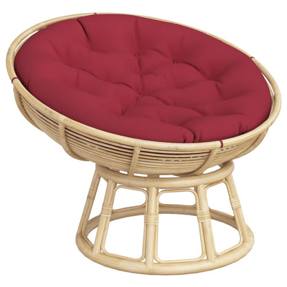 Zitkussen rond Ø 100x11 cm oxford stof wijnrood