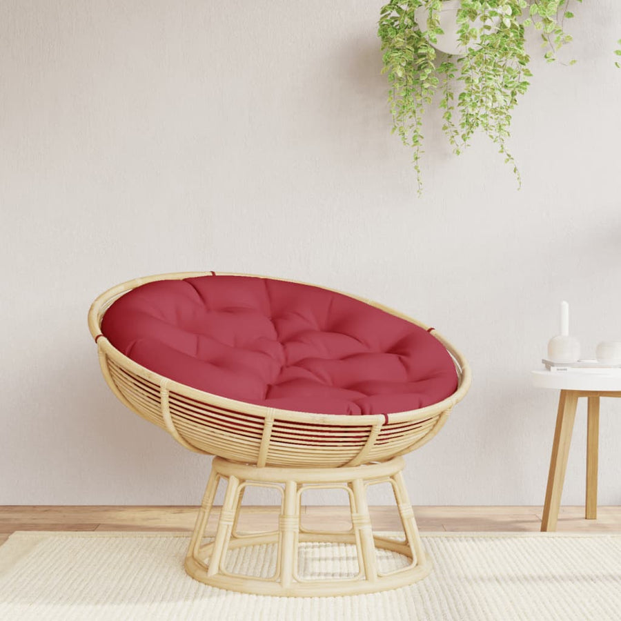 Zitkussen rond Ø 100x11 cm oxford stof wijnrood