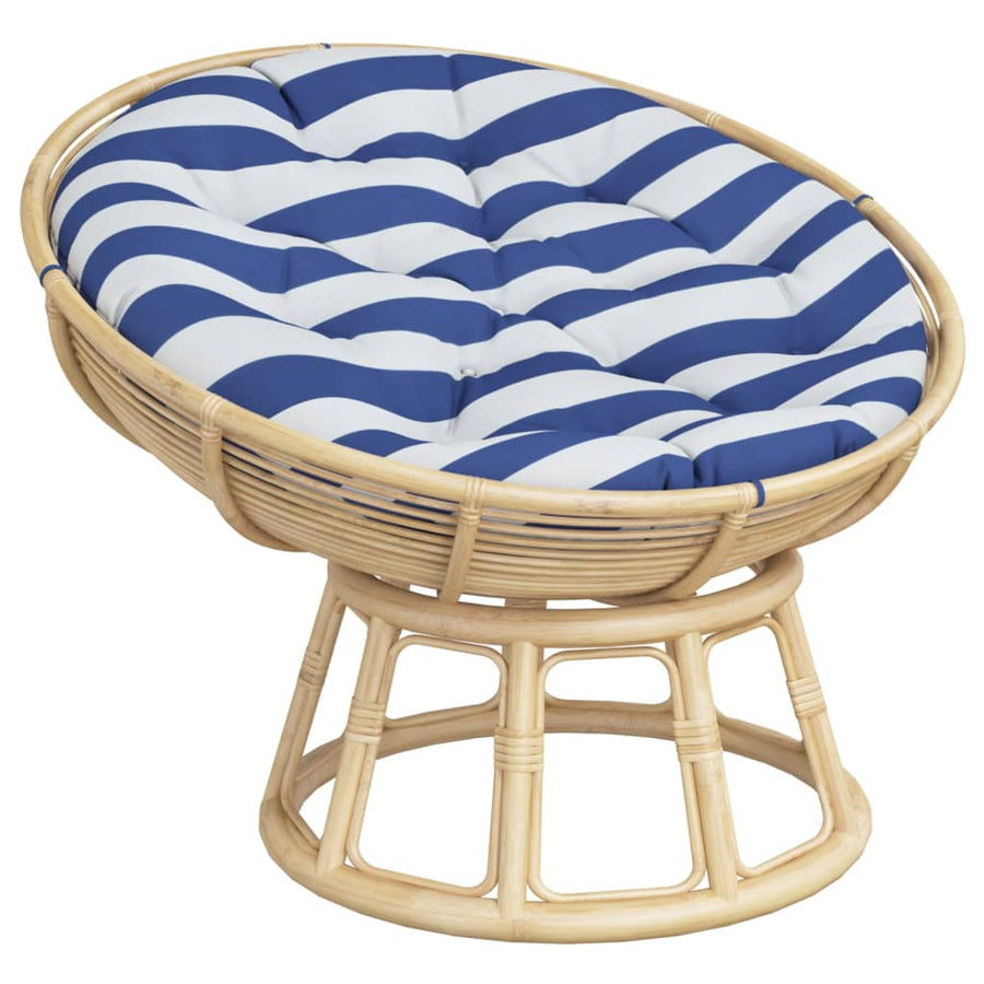 Zitkussen Rond Gestreept Ø Oxford Stof 100 x 11 cm