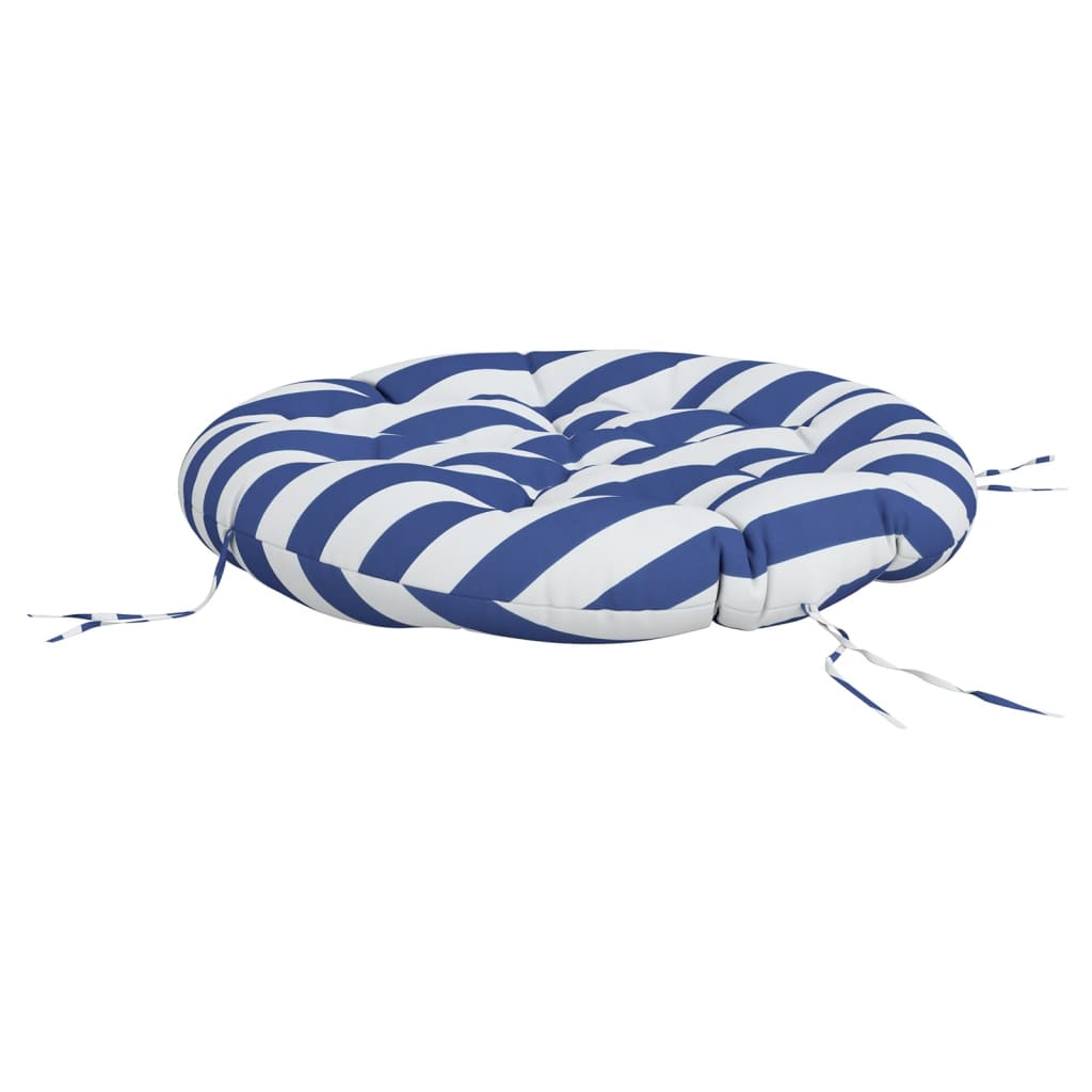 Zitkussen Rond Gestreept Ø Oxford Stof 100 x 11 cm