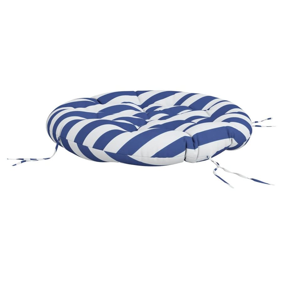 Zitkussen Rond Gestreept Ø Oxford Stof 100 x 11 cm