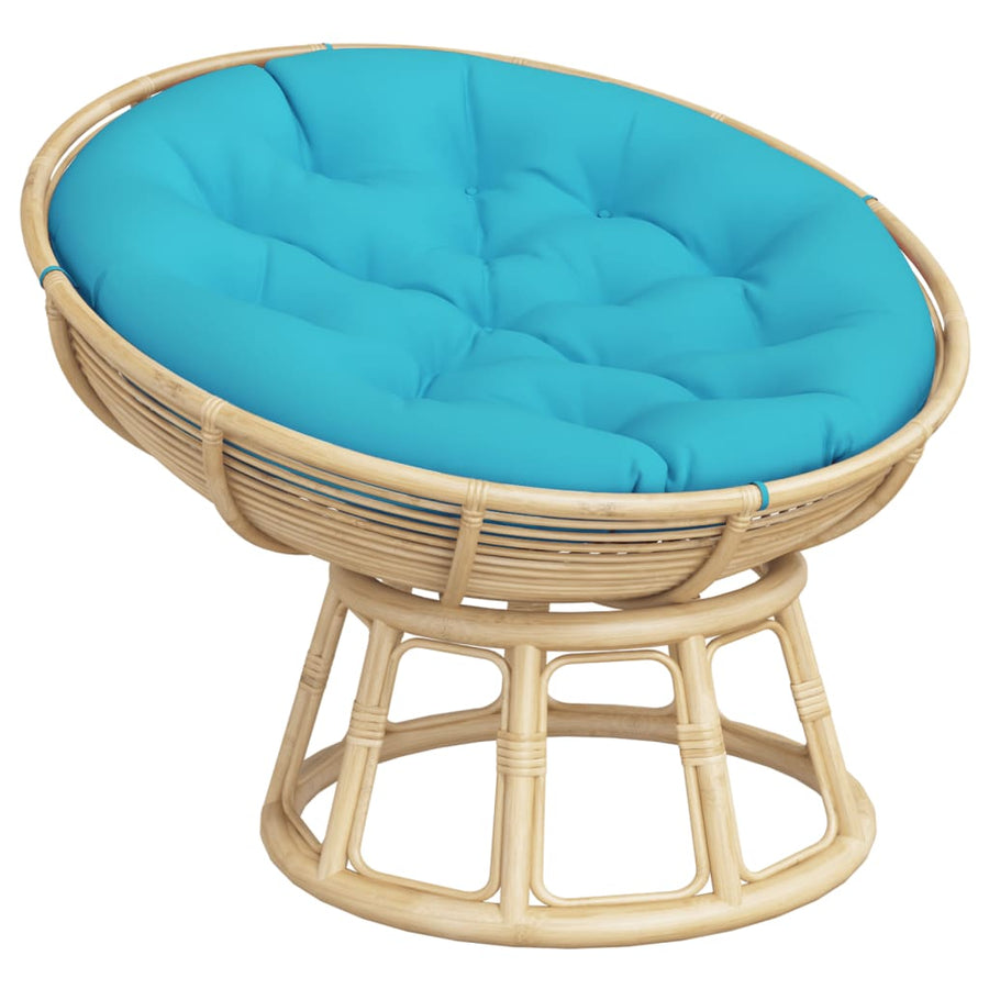 Zitkussen rond Ø 100x11 cm oxford stof turquoise