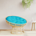 Zitkussen rond Ø 100x11 cm oxford stof turquoise