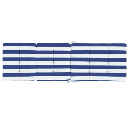 Terrasstoelkussens Gestreept Oxford Stof En Blauw en wit