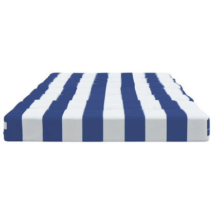 Terrasstoelkussens Gestreept Oxford Stof En Blauw en wit