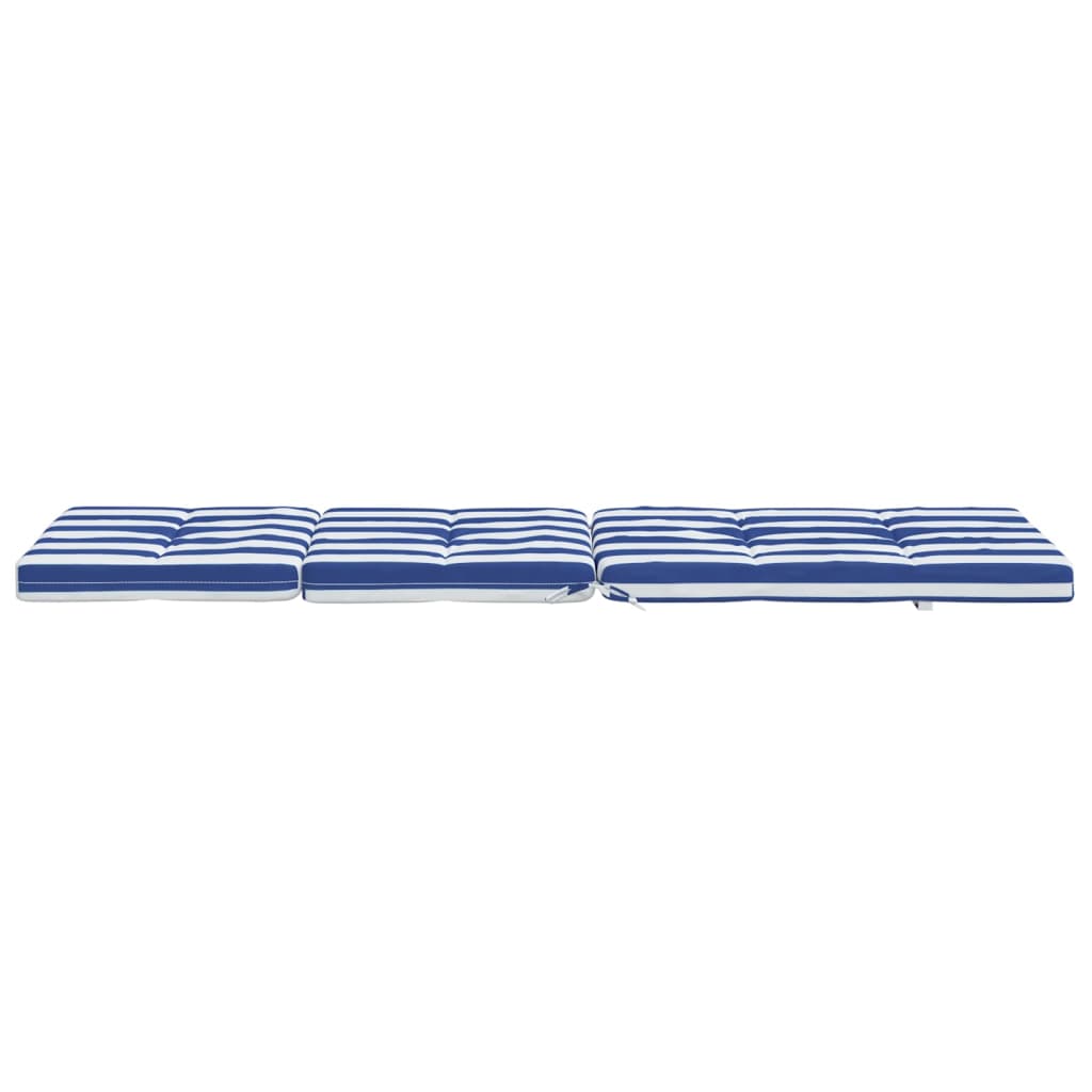 Terrasstoelkussens Gestreept Oxford Stof En Blauw en wit