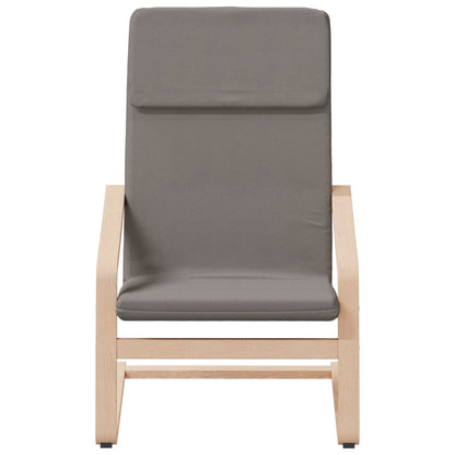 Relaxstoel Met Voetenbank Stof Taupe