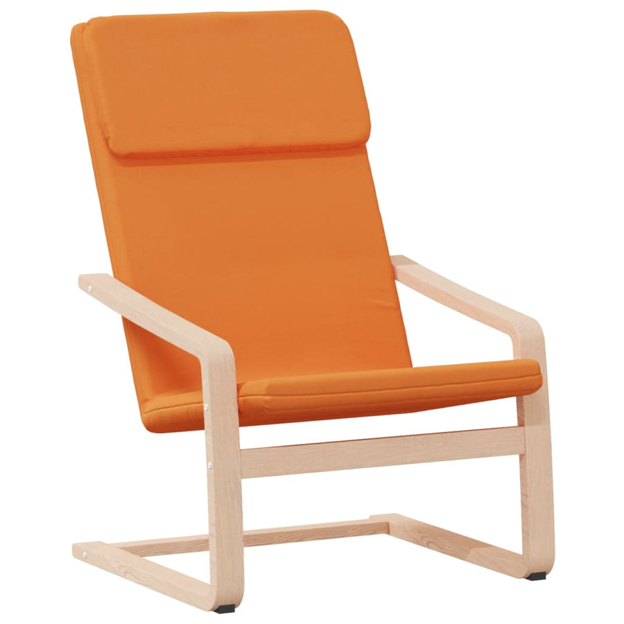 Relaxstoel Met Voetenbank Stof Donker Geel