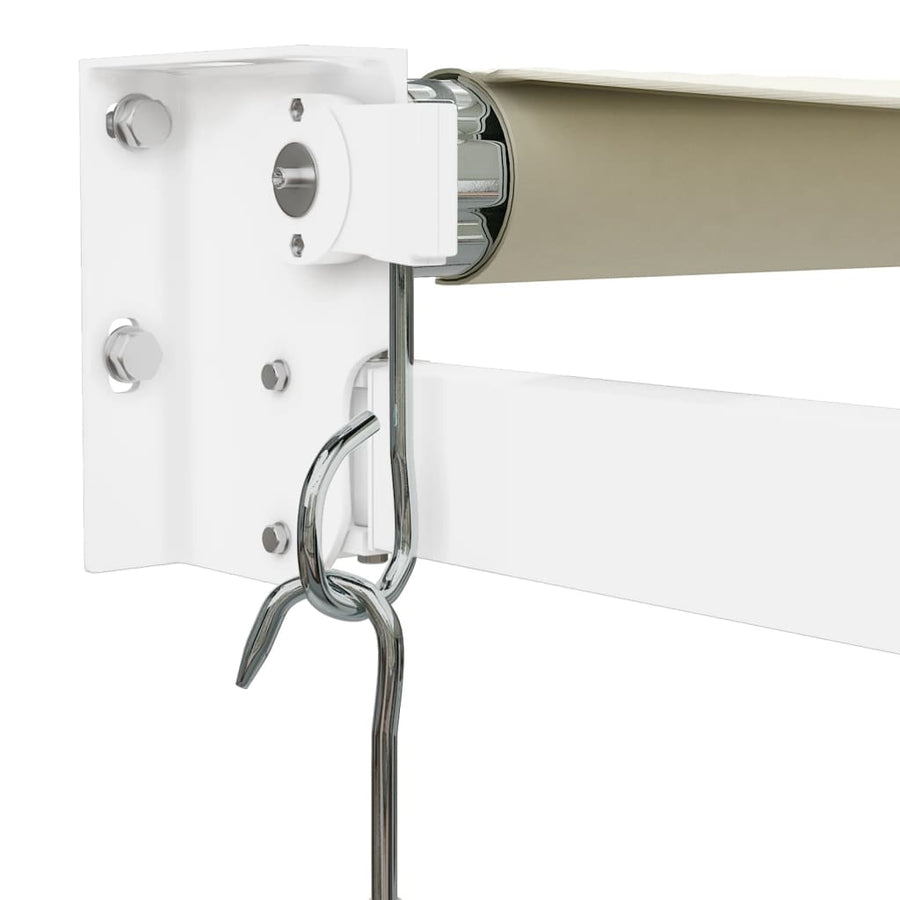 Luifel Uittrekbaar 3X2,5 M Stof En Aluminium Crèmekleurig