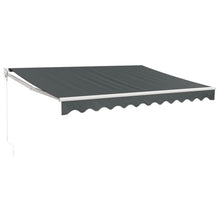 Luifel Uittrekbaar 3X2,5 M Stof En Aluminium Antracietkleurig