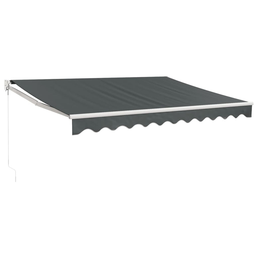 Luifel Uittrekbaar 3X2,5 M Stof En Aluminium Antracietkleurig