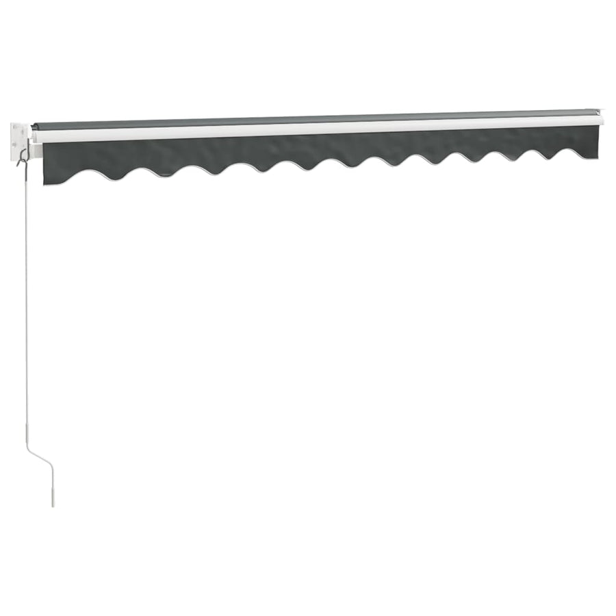 Luifel Uittrekbaar 3X2,5 M Stof En Aluminium Antracietkleurig