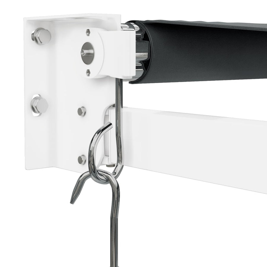 Luifel Uittrekbaar 3X2,5 M Stof En Aluminium Antracietkleurig