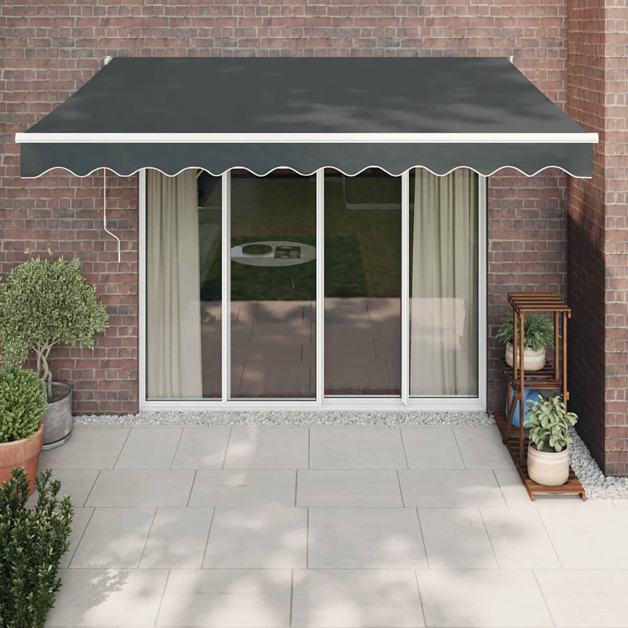 Luifel Uittrekbaar 3,5X2,5 M Stof En Aluminium Kleurig 3.5 x 2.5 m