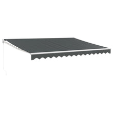 Luifel Uittrekbaar Stof En Aluminium Antracietkleurig 4 x 3 m