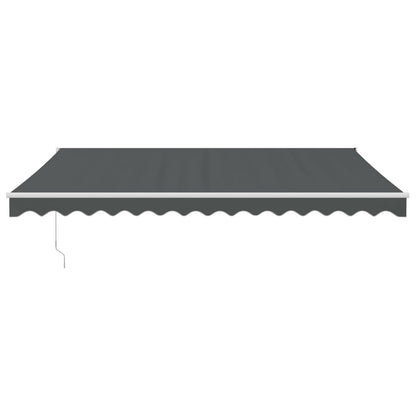 Luifel Uittrekbaar 4,5X3 M Stof En Aluminium Kleurig 4.5 x 3 m Antraciet en wit