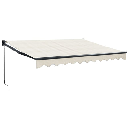 Luifel Uittrekbaar 3X2,5 M Stof En Aluminium Crèmekleurig 3 x 2.5 m