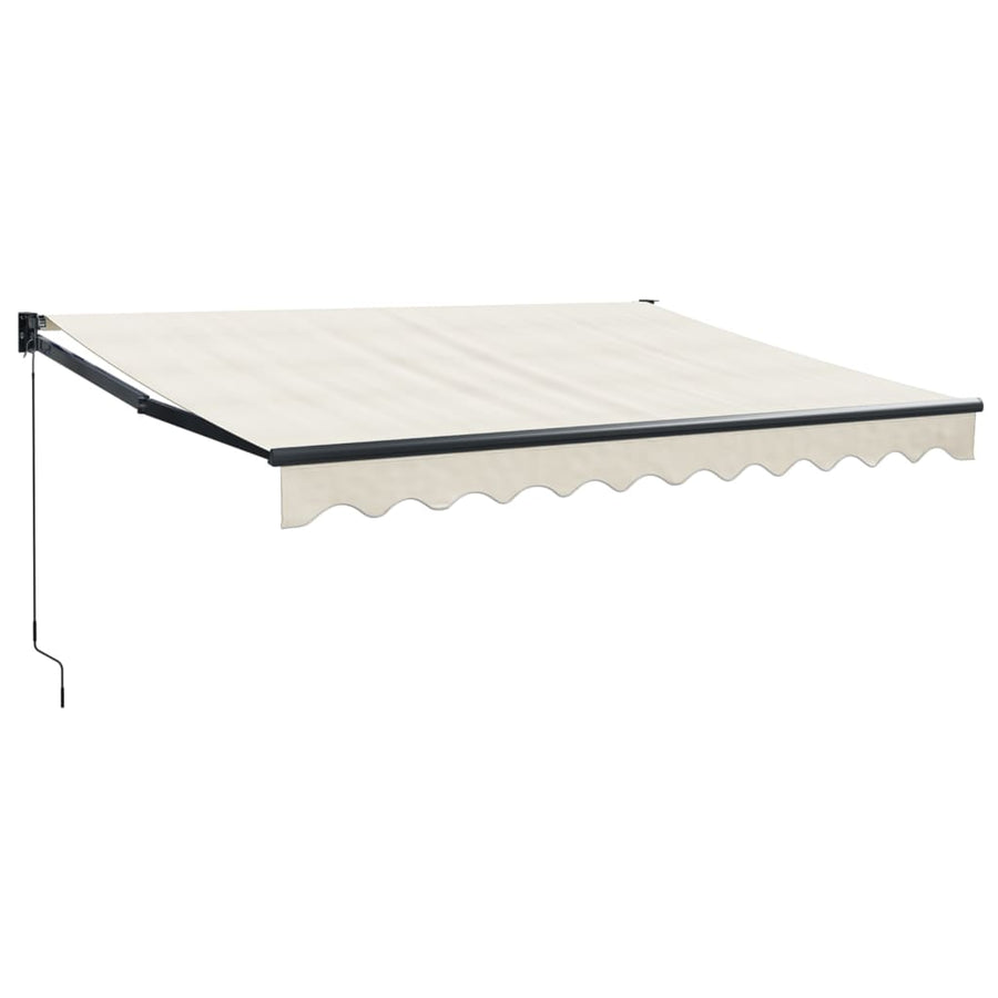 Luifel Uittrekbaar 3X2,5 M Stof En Aluminium Crèmekleurig 3 x 2.5 m