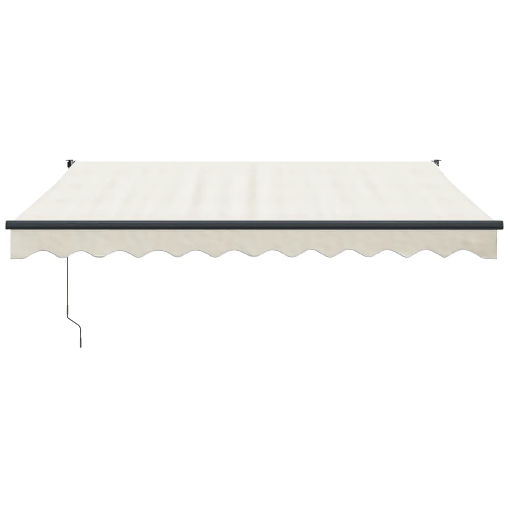 Luifel Uittrekbaar 3X2,5 M Stof En Aluminium Crèmekleurig 3 x 2.5 m