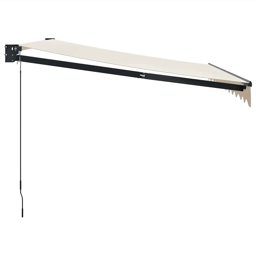 Luifel Uittrekbaar 3X2,5 M Stof En Aluminium Crèmekleurig 3 x 2.5 m