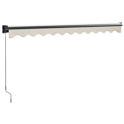 Luifel Uittrekbaar 3X2,5 M Stof En Aluminium Crèmekleurig 3 x 2.5 m