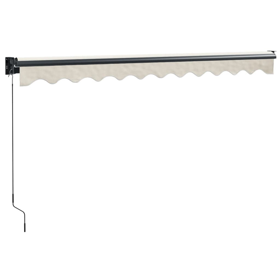 Luifel Uittrekbaar 3X2,5 M Stof En Aluminium Crèmekleurig 3 x 2.5 m