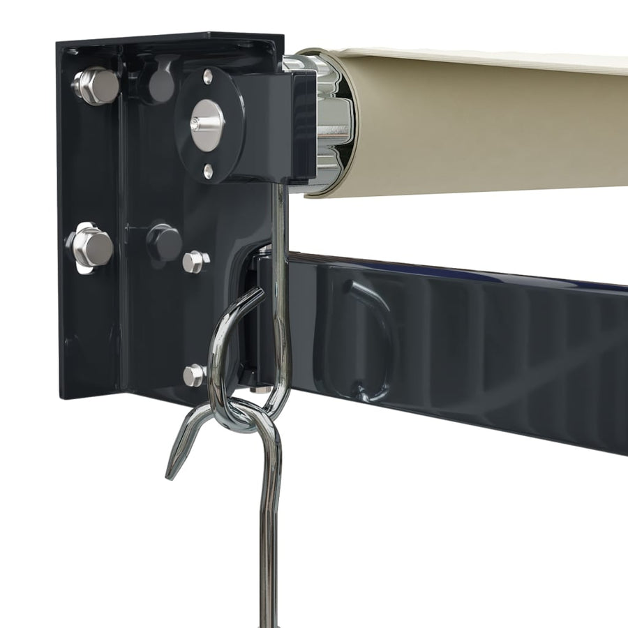 Luifel Uittrekbaar 3X2,5 M Stof En Aluminium Crèmekleurig 3 x 2.5 m
