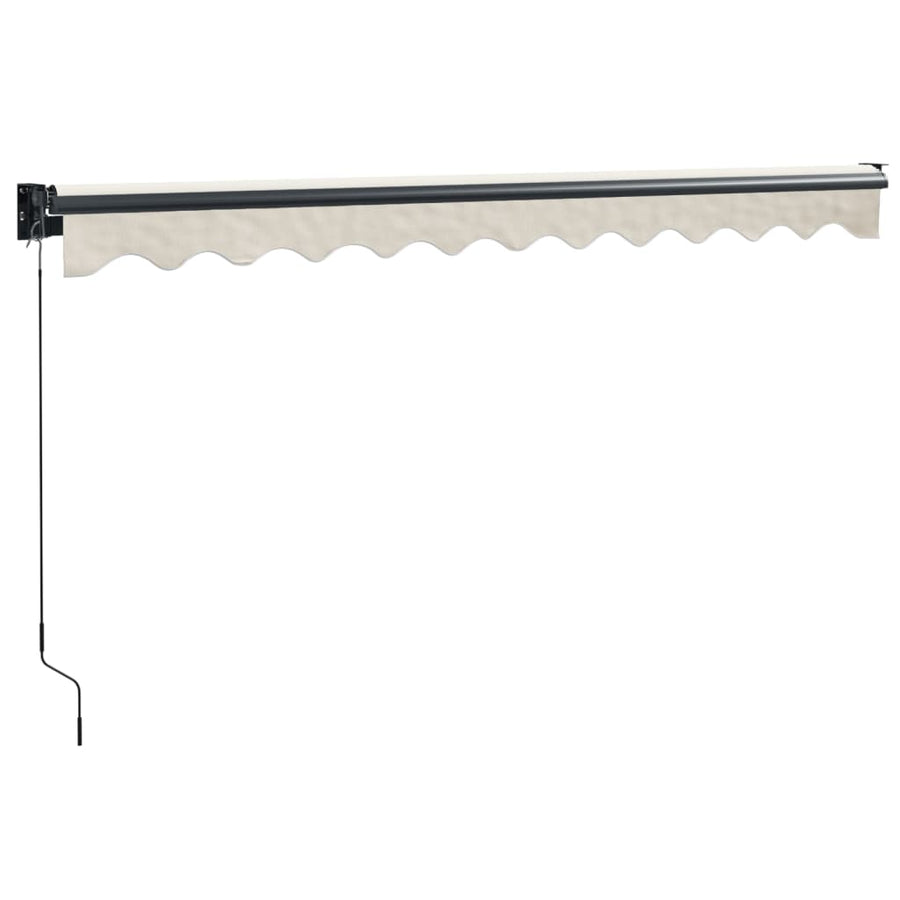 Luifel Uittrekbaar 3,5X2,5 M Stof En Aluminium Crèmekleurig