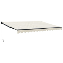Luifel Uittrekbaar 4,5X3 M Stof En Aluminium Crèmekleurig 4.5 x 3 m