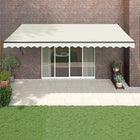Retractable Awning 5x3 m Fabric and Aluminum Cream