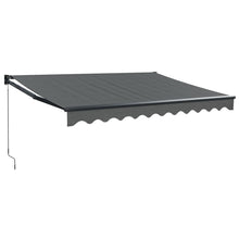 Luifel Uittrekbaar 3X2,5 M Stof En Aluminium Antracietkleurig 3 x 2.5 m