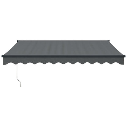 Luifel Uittrekbaar 3,5X2,5 M Stof En Aluminium Antracietkleurig