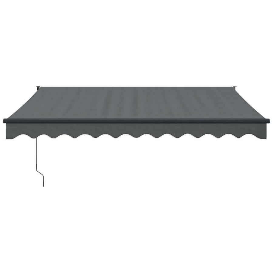 Luifel Uittrekbaar 3,5X2,5 M Stof En Aluminium Antracietkleurig