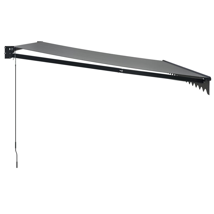 Luifel Uittrekbaar 4,5X3 M Stof En Aluminium Antracietkleurig 4.5 x 3 m