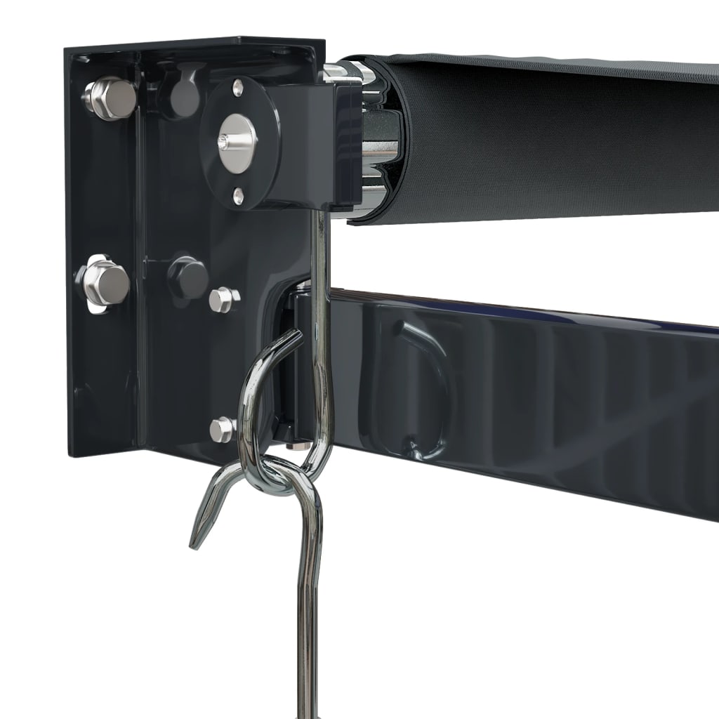 Luifel Uittrekbaar 4,5X3 M Stof En Aluminium Antracietkleurig 4.5 x 3 m