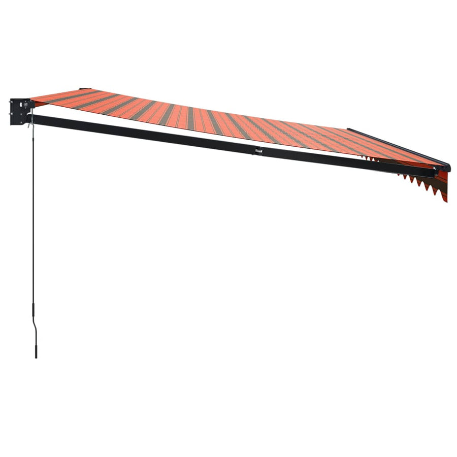 Luifel Uittrekbaar Stof En Aluminium Oranje En Bruin 4 x 3 m orange