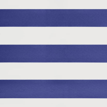 Luifel Elektrisch Uitschuifbaar 3,5X2,5 M 3.5 x 2.5 m Blauw en wit