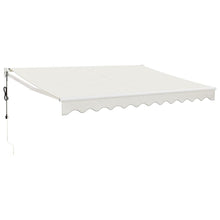 Luifel Automatisch Uitschuifbaar 3X2,5 M 3 x 2.5 m Crèmekleurig en wit