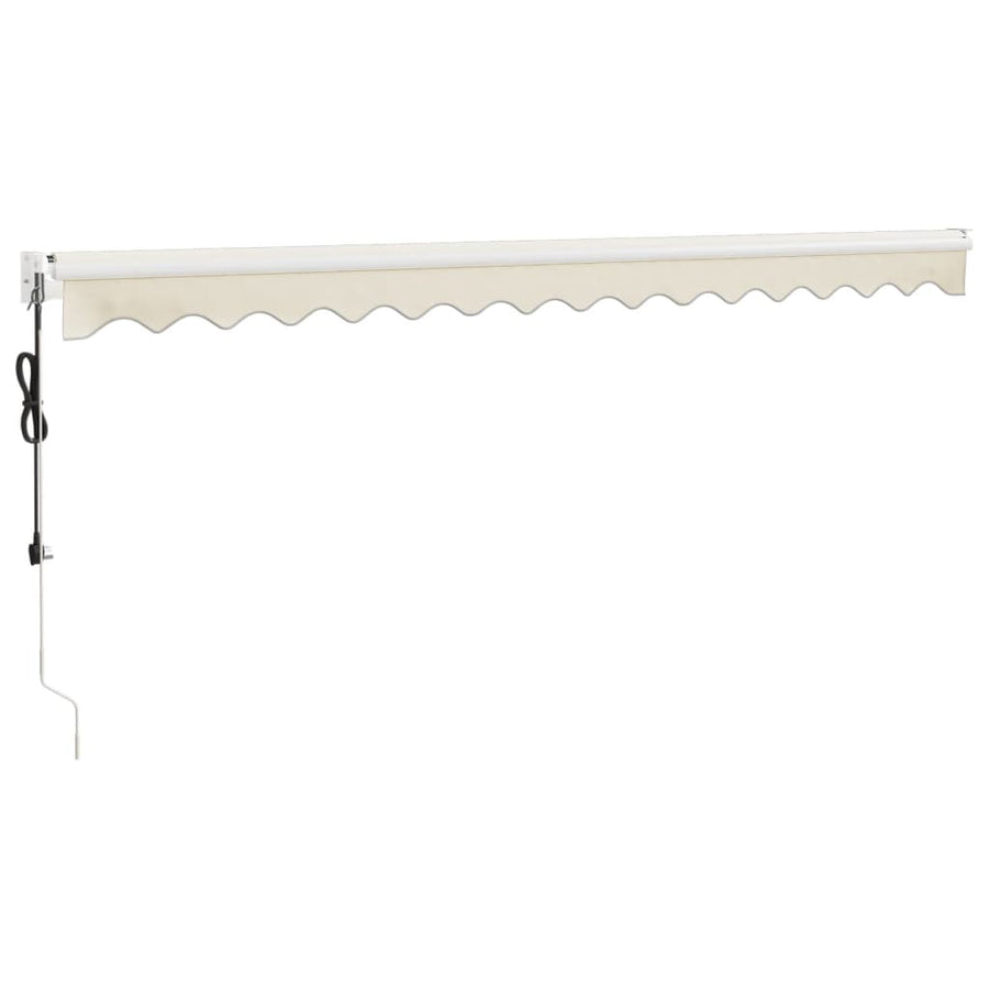 Luifel Automatisch Uitschuifbaar Crèmekleurig Crèmekleurig (Wit Frame) 4 x 3 m