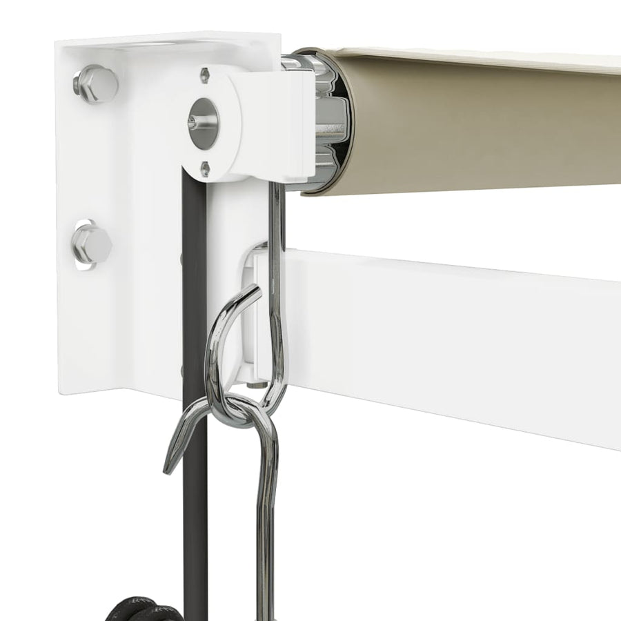 Luifel Automatisch Uitschuifbaar Crèmekleurig Crèmekleurig (Wit Frame) 4 x 3 m