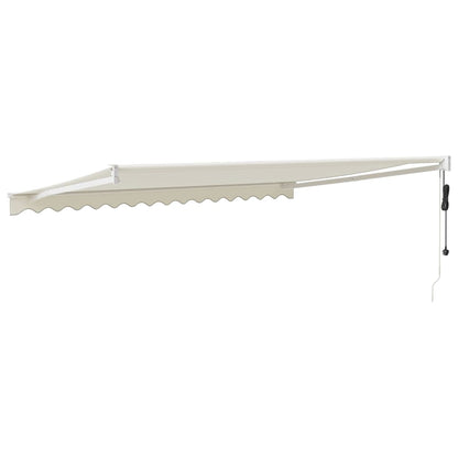 Luifel Automatisch Uitschuifbaar 4,5X3 M Kleurig Crème 4.5 x 3 m