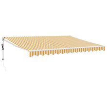 Luifel Automatisch Uitschuifbaar 4,5X3 M Geel En Wit Yellow (White Frame) 4.5 x 3 m