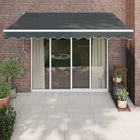 Awning Automatic Retractable 3X2.5 M Colored Anthracite 3 x 2.5 m
