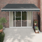 Electric retractable awning 3.5x2.5 m anthracite